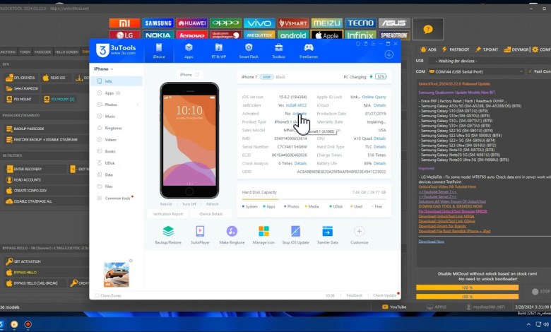 iPhone 7 iOS 15.8.2 iCloud Bypass By Unlocktool 2024 iPhone 7 iOS 15.8.2 iCloud Bypass By Unlocktool 2024