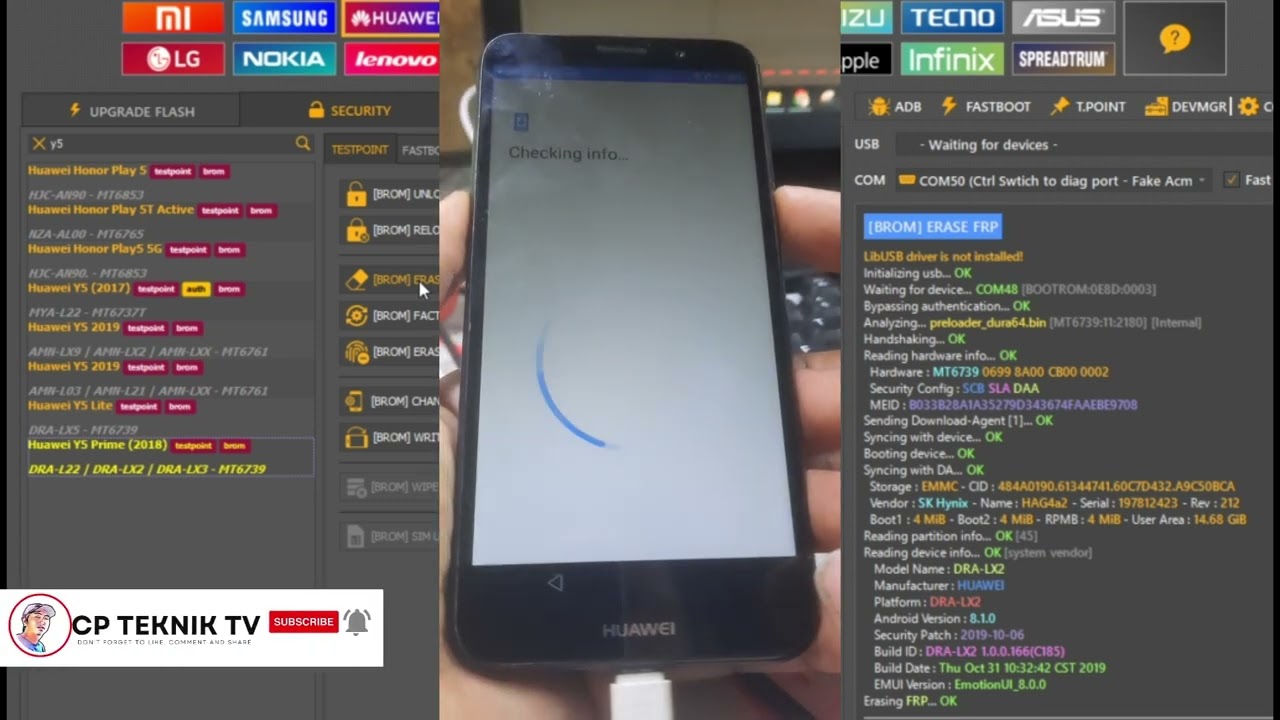 HUAWEI Y5 2018 FRP REMOVE VIA UNLOCKTOOL HUAWEI Y5 2018 FRP REMOVE VIA UNLOCKTOOL