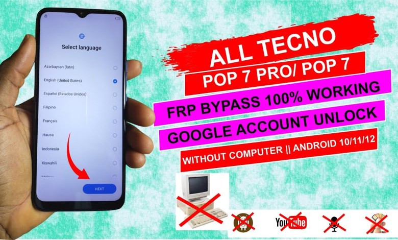 Tech enthusiasts, curious about bypassing FRP on Tecno Pop 7/Pop 7 Pro with Android 12? Tech enthusiasts, curious about bypassing FRP on Tecno Pop 7/Pop 7 Pro with Android 12?