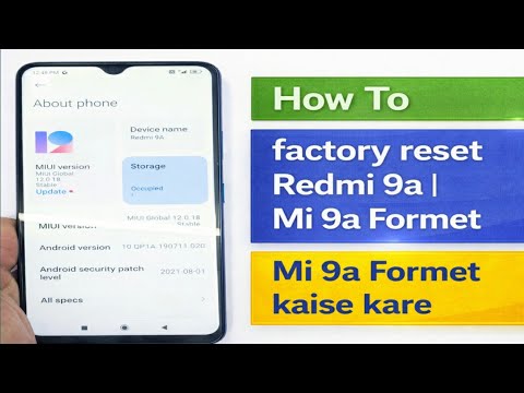 How to factory reset Redmi 6a | Mi 6a Format kaise kare How to factory reset Redmi 6a | Mi 6a Format kaise kare