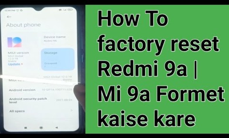 How to factory reset Redmi 6a | Mi 6a Format kaise kare How to factory reset Redmi 6a | Mi 6a Format kaise kare