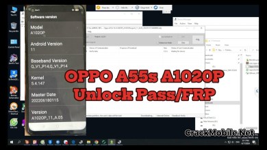 Oppo A55s 5g A1020P Unlock Passcode – FRP Oppo A55s 5g A1020P Unlock Passcode – FRP