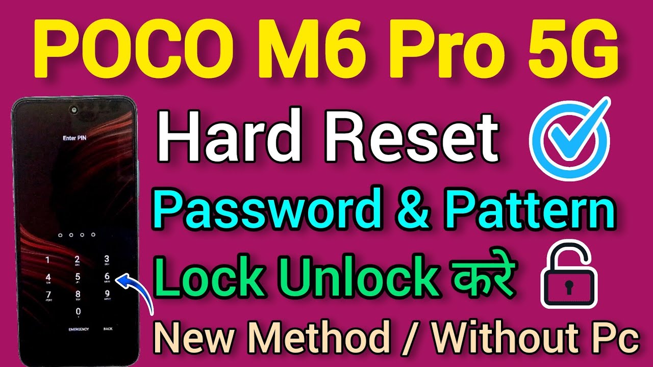 POCO M6 Pro 5G || Hard Reset || Without Password || POCO M6 Pro 5G || Hard Reset || Without Password ||