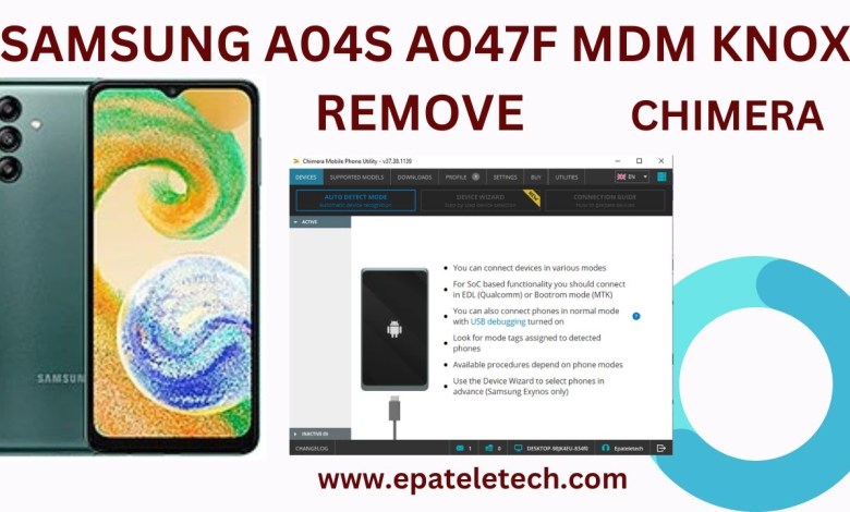 Samsung A04s A047f U1-U4 MDM KG remove permanent trick Samsung A04s A047f U1-U4 MDM KG remove permanent trick