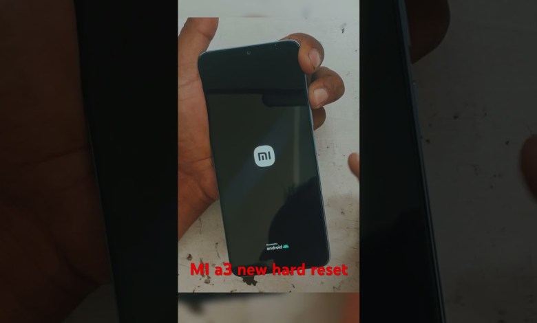 Mi a3 new hard reset pin password pattan #shorts Mi a3 new hard reset pin password pattan #shorts
