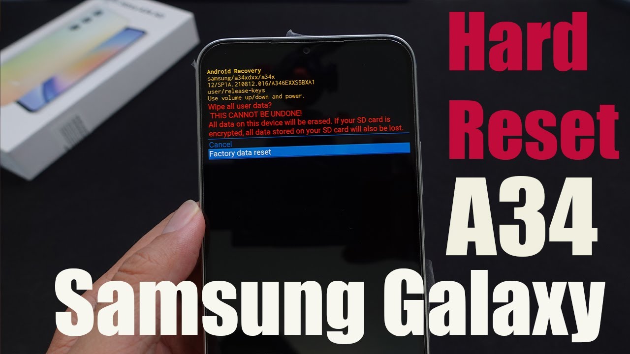 How To Hard Reset Samsung Galaxy A34 How To Hard Reset Samsung Galaxy A34