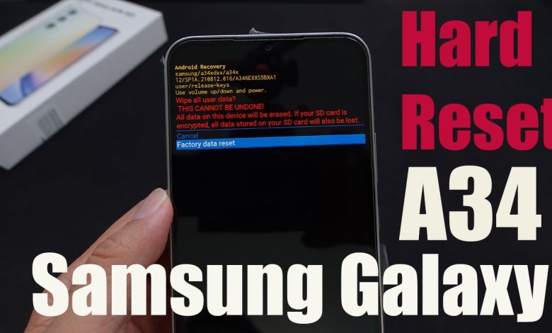 How To Hard Reset Samsung Galaxy A34 How To Hard Reset Samsung Galaxy A34