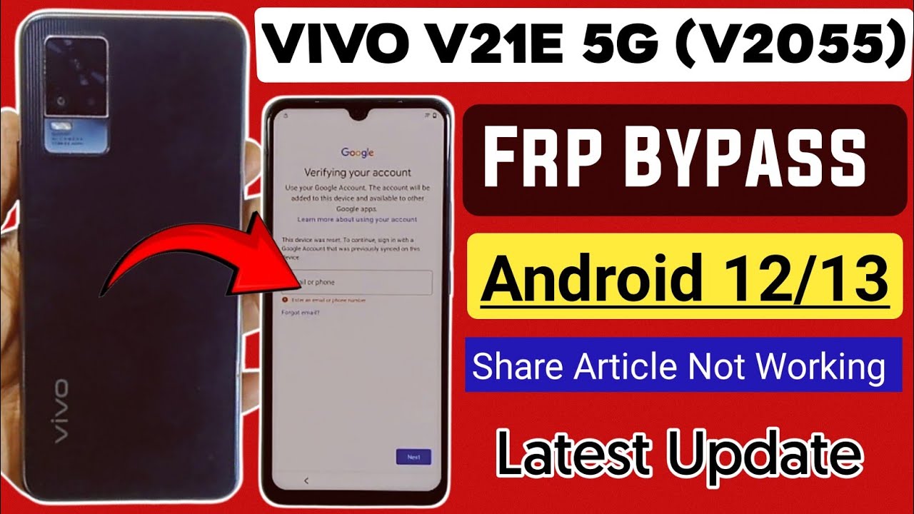 Unlocking Secrets: Bypass FRP on Vivo V21e 5G with Android 12 | Discover Google Account Solutions! Unlocking Secrets: Bypass FRP on Vivo V21e 5G with Android 12 | Discover Google Account Solutions!
