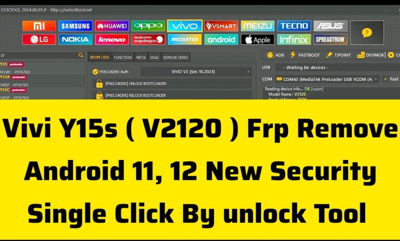 Vivo Y15s ( V2120 ) Frp Remove Android 11,12 New Vivo Y15s ( V2120 ) Frp Remove Android 11,12 New