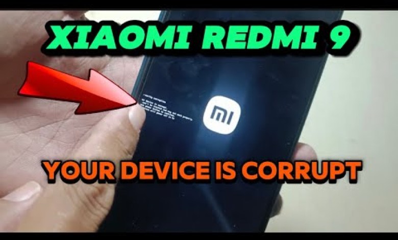 xiaomi redmi 9 Your device is corrupt xiaomi redmi 9 Your device is corrupt