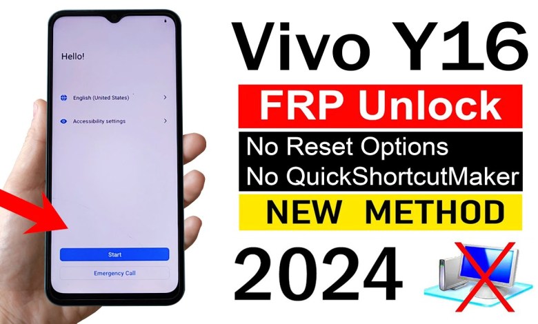 Vivo Y16 : Google Account Remove | ANDROID 12 (Without Vivo Y16 : Google Account Remove | ANDROID 12 (Without