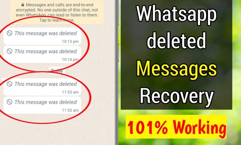 Whatsapp Deleted Messages Recovery | How to See Deleted Whatsapp Deleted Messages Recovery | How to See Deleted