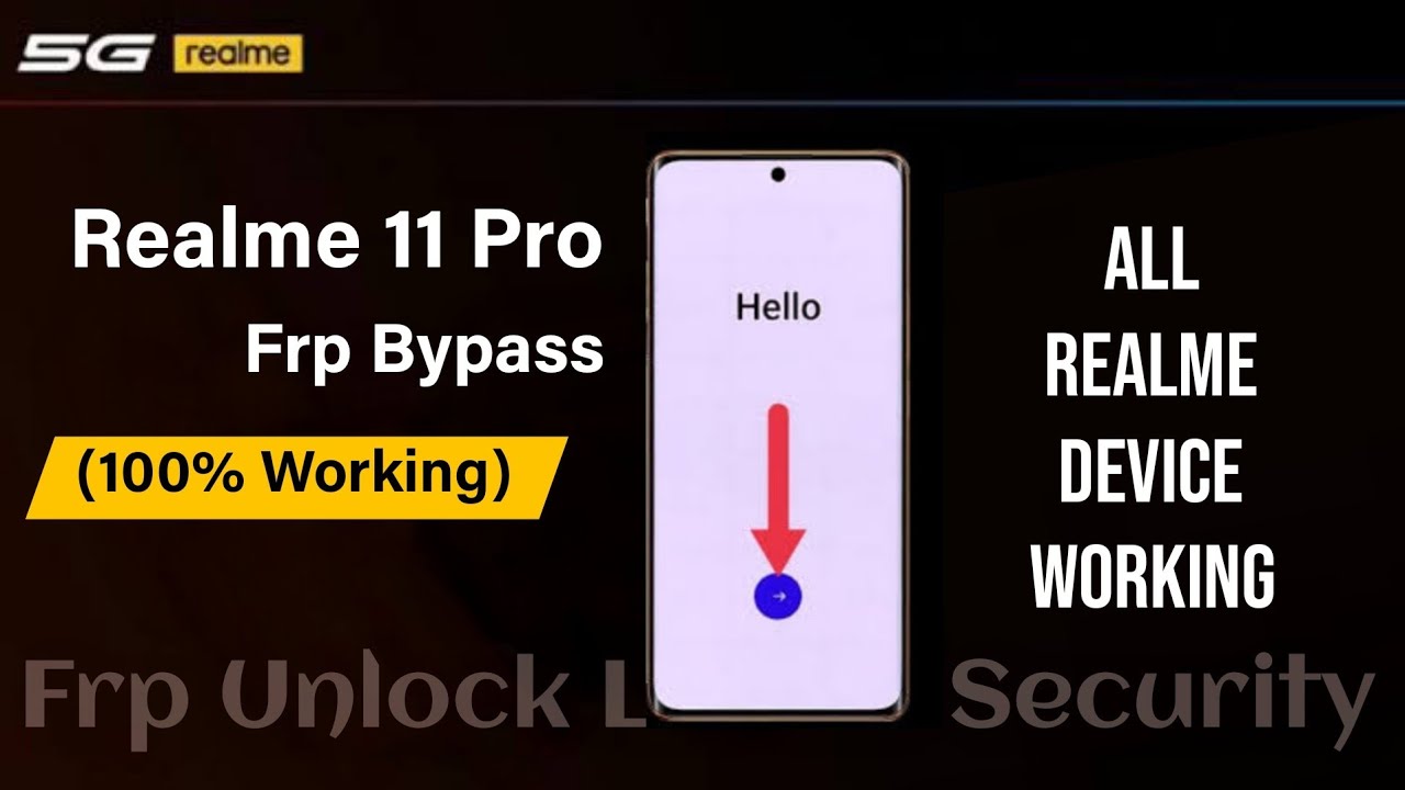 Realme 11 Pro FRP Bypass Android 13 | Latest | Google Realme 11 Pro FRP Bypass Android 13 | Latest | Google