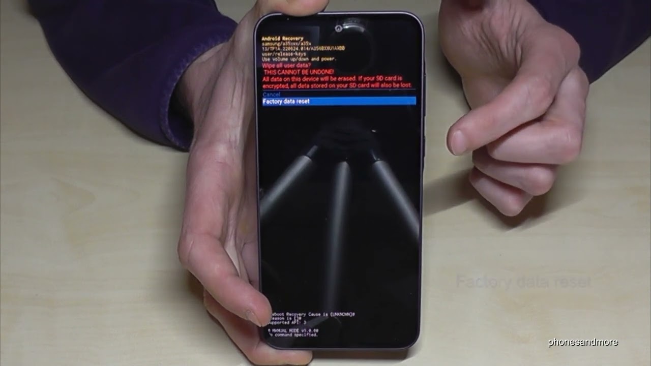 Samsung Galaxy A35 5G: How to make a factory data reset Samsung Galaxy A35 5G: How to make a factory data reset