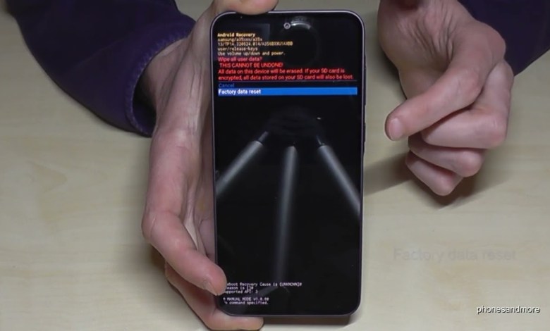 Samsung Galaxy A35 5G: How to make a factory data reset Samsung Galaxy A35 5G: How to make a factory data reset