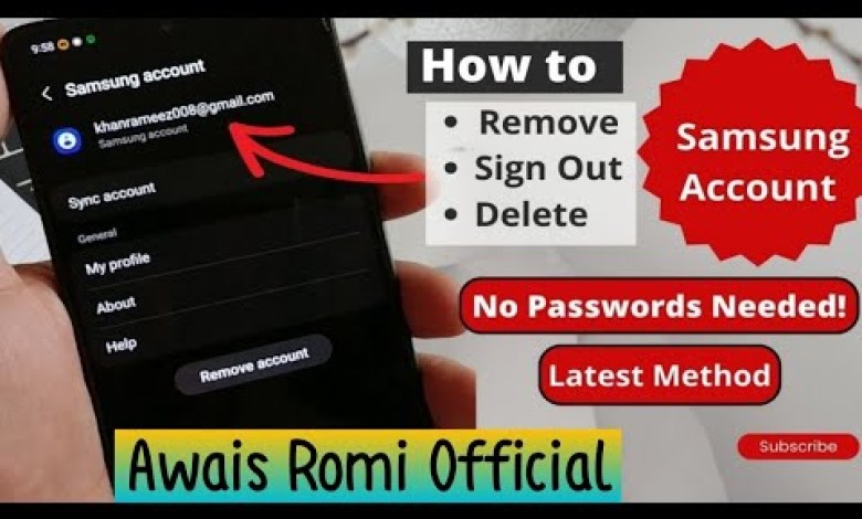 How to Remove Samsung Account without Password || All How to Remove Samsung Account without Password || All