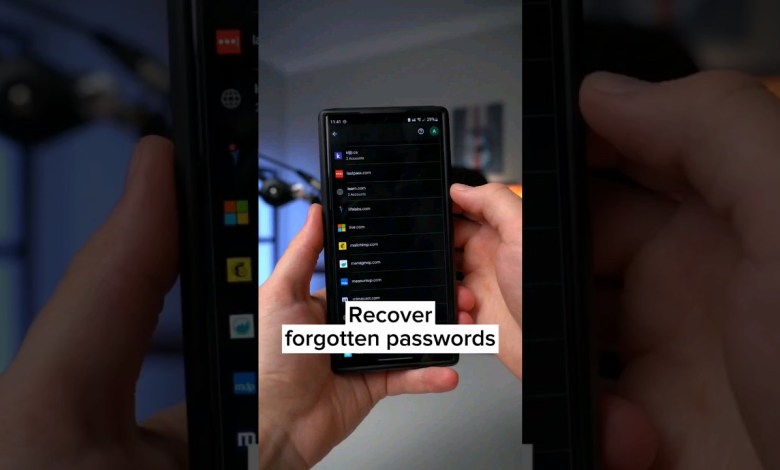 Android can help remember your lost passwords! Android can help remember your lost passwords!