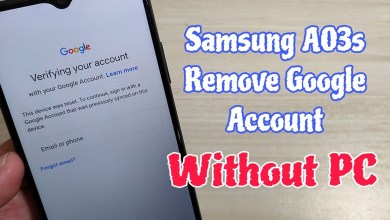 Samsung A03s (SM-A037G), Remove Google Account, Samsung A03s (SM-A037G), Remove Google Account,