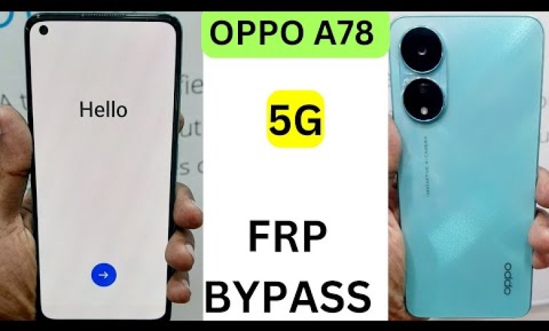 OPPO A78 5G FRP BYPASS (QUICK SHARE) EASY REMOVED OPPO A78 5G FRP BYPASS (QUICK SHARE) EASY REMOVED