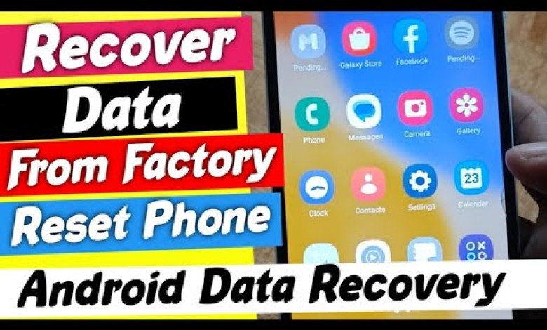How to Recover Data After Factory Reset ? Recover Data How to Recover Data After Factory Reset ? Recover Data