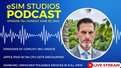 eSIM STUDIOS Podcast Ep 134 | Apple iPad M4 CPU eSIM STUDIOS Podcast Ep 134 | Apple iPad M4 CPU