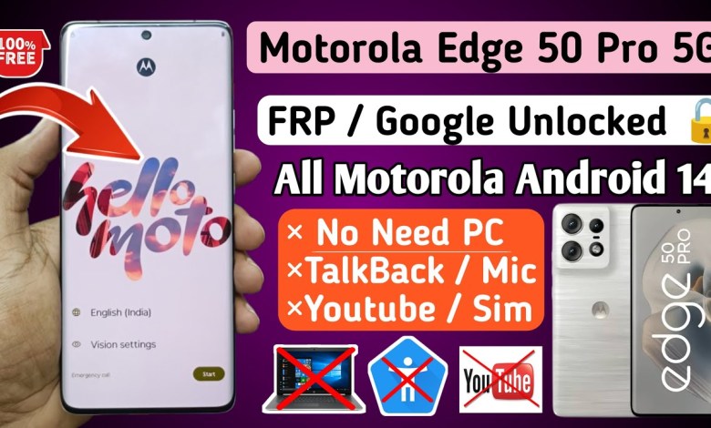 Unlock the Motorola Edge 50 Pro 5G with this FRP Bypass method! | Discover the Moto Edge 50 Pro’s hidden features Unlock the Motorola Edge 50 Pro 5G with this FRP Bypass method! | Discover the Moto Edge 50 Pro’s hidden features