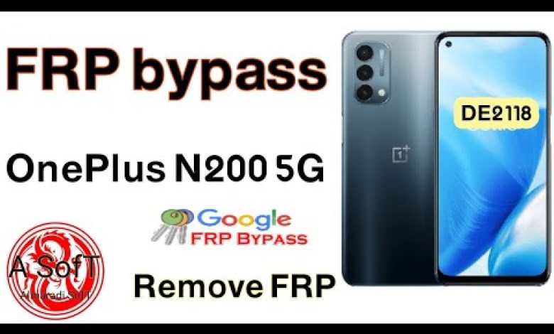 OnePlus Nord N200 5G FRP Bypass Google Account Lock I OnePlus Nord N200 5G FRP Bypass Google Account Lock I