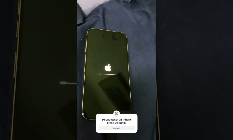 iPhone Reset Or iPhone Erase Options? #apple #iphone iPhone Reset Or iPhone Erase Options? #apple #iphone