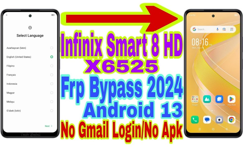 Unlock Infinix Smart 8 HD (X6525) Android 13 Frp Bypass | Discover the Latest Methods! Unlock Infinix Smart 8 HD (X6525) Android 13 Frp Bypass | Discover the Latest Methods!
