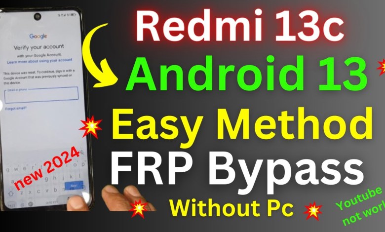 Redmi 13c HyperOs Frp Bypass/Unlock Google Account Redmi 13c HyperOs Frp Bypass/Unlock Google Account