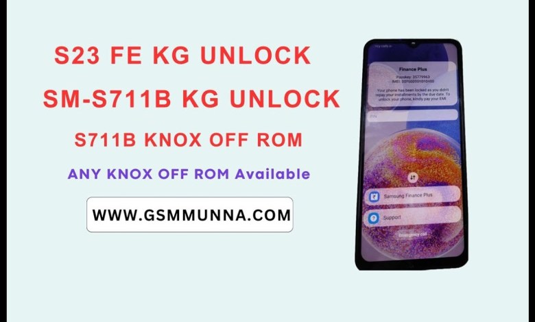 S23 FE KG UNLOCK S23 FE KG UNLOCK