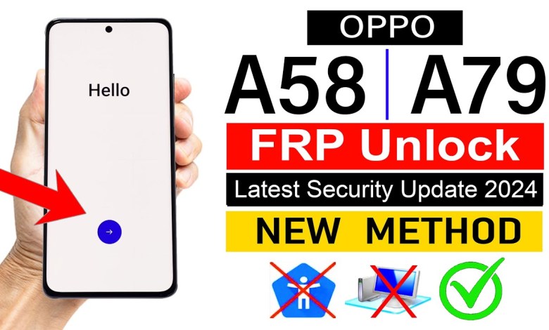 OPPO A58/A79 : Google Account Bypass (Reset Option Not OPPO A58/A79 : Google Account Bypass (Reset Option Not