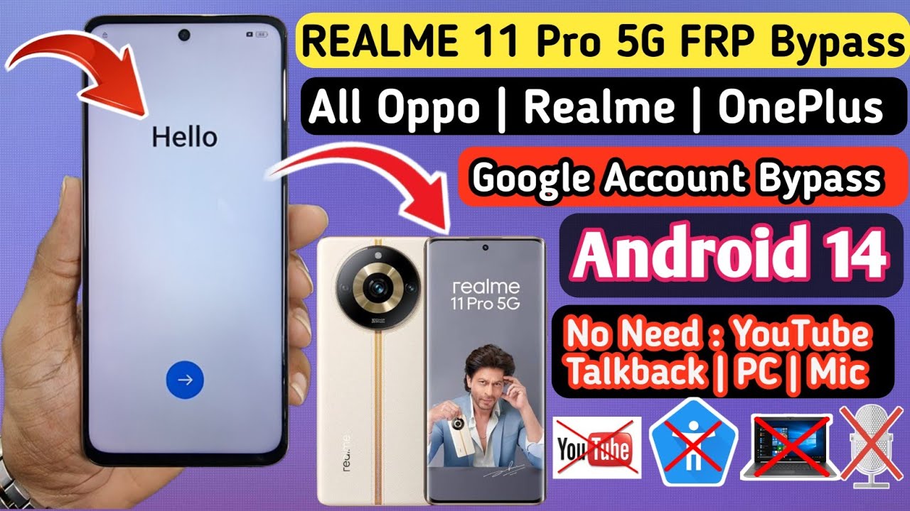 Realme 11 Pro 5G FRP Bypass | Android 14 | Realme Realme 11 Pro 5G FRP Bypass | Android 14 | Realme