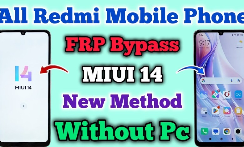 All Redmi Mobile || FRP Bypass || MIUI 14 || New Method All Redmi Mobile || FRP Bypass || MIUI 14 || New Method