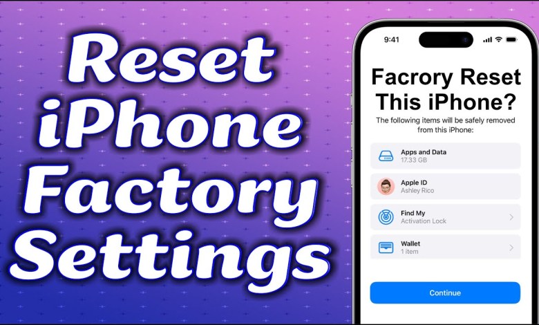How to Reset iPhone to Factory Settings (Erase an How to Reset iPhone to Factory Settings (Erase an