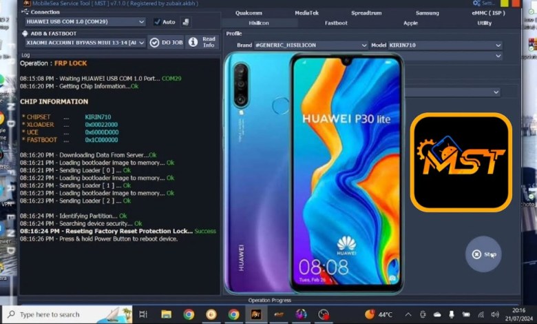 Huawei P30 Lite Reset + frp by mobile sea tool Huawei P30 Lite Reset + frp by mobile sea tool