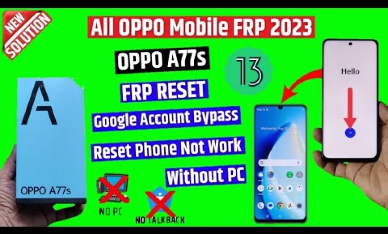 oppo a77s frp bypass Android 13 | google Account remove oppo a77s frp bypass Android 13 | google Account remove