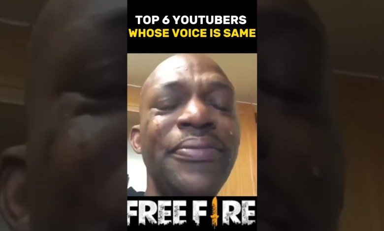 THESE 6 YOUTUBERS WHOSE VOICE IS SAME –PARA THESE 6 YOUTUBERS WHOSE VOICE IS SAME –PARA