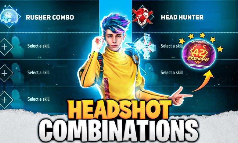 BEST CHARACTER COMBINATION FOR HEADSHOT | RUSHER | BR BEST CHARACTER COMBINATION FOR HEADSHOT | RUSHER | BR