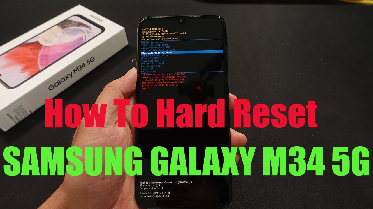How To Hard Reset Samsung Galaxy M34 5G How To Hard Reset Samsung Galaxy M34 5G