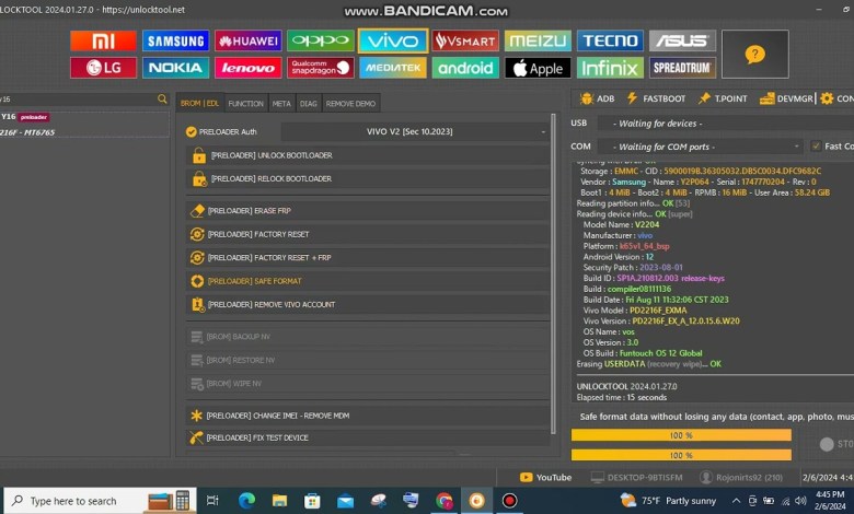 VIVO Y16 FRP BYPASS VIA UNLOCKTOOL / VIVO Y16(V2204) VIVO Y16 FRP BYPASS VIA UNLOCKTOOL / VIVO Y16(V2204)
