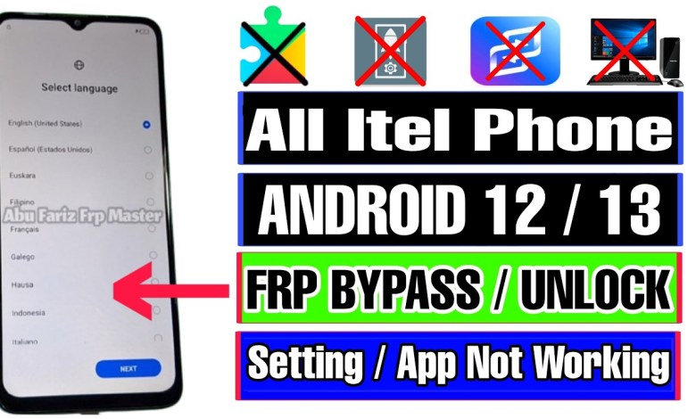 How to Bypass All Itel Android 12 FRP Lock? Unlock the Mystery! How to Bypass All Itel Android 12 FRP Lock? Unlock the Mystery!