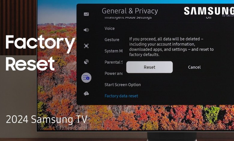 Resolve Samsung TV issues with a factory reset | Resolve Samsung TV issues with a factory reset |