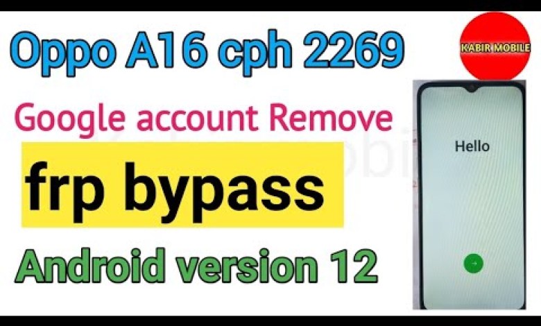 Oppo A16 cph 2269 frp bypass without computer , laptop Oppo A16 cph 2269 frp bypass without computer , laptop