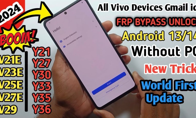 All ViVO Devices Android 13/14 FRP UNLOCK (without pc) All ViVO Devices Android 13/14 FRP UNLOCK (without pc)