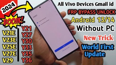 All ViVO Devices Android 13/14 FRP UNLOCK (without pc) All ViVO Devices Android 13/14 FRP UNLOCK (without pc)