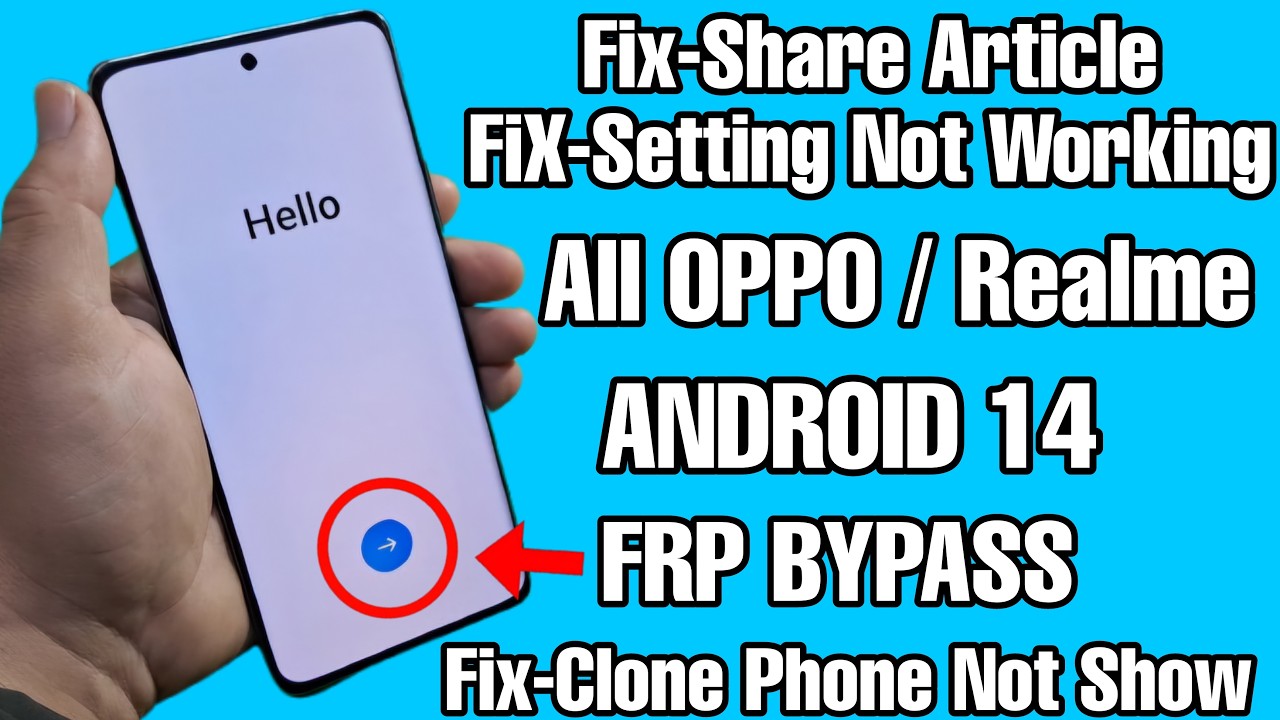 Discover the Latest OPPO Android 14 FRP Bypass Technique – Don’t Miss Out on This Article! Discover the Latest OPPO Android 14 FRP Bypass Technique – Don’t Miss Out on This Article!