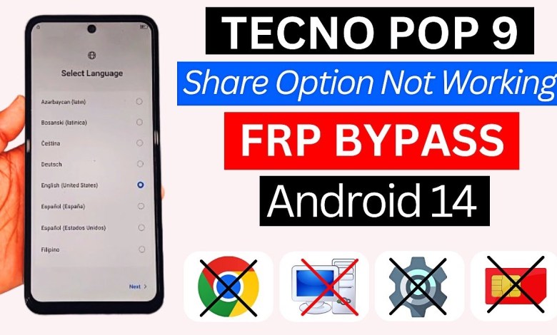 Uncover the Tecno Pop 9 Frp Bypass Hack on Android 14, Why is Share Option Disabled? Uncover the Tecno Pop 9 Frp Bypass Hack on Android 14, Why is Share Option Disabled?
