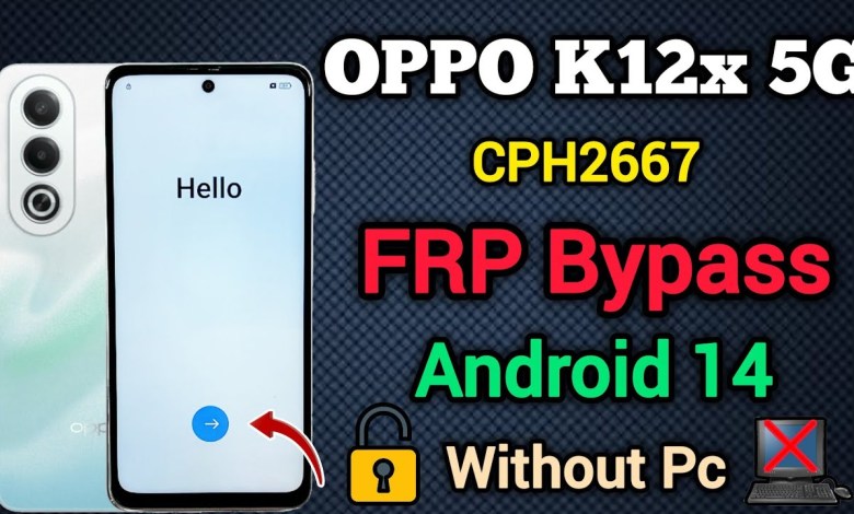 Unlocking Secrets: Bypass FRP on OPPO K12x 5G (CPH2667) Running Android 14! Unlocking Secrets: Bypass FRP on OPPO K12x 5G (CPH2667) Running Android 14!