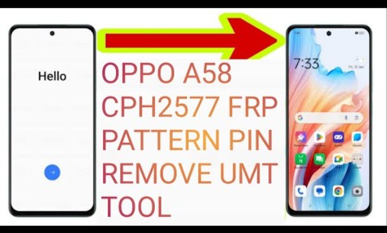 OPPO A58 CPH2577 frp pattern pin remove Umt tool OPPO A58 CPH2577 frp pattern pin remove Umt tool
